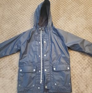 Navy blue boy's rain jacket